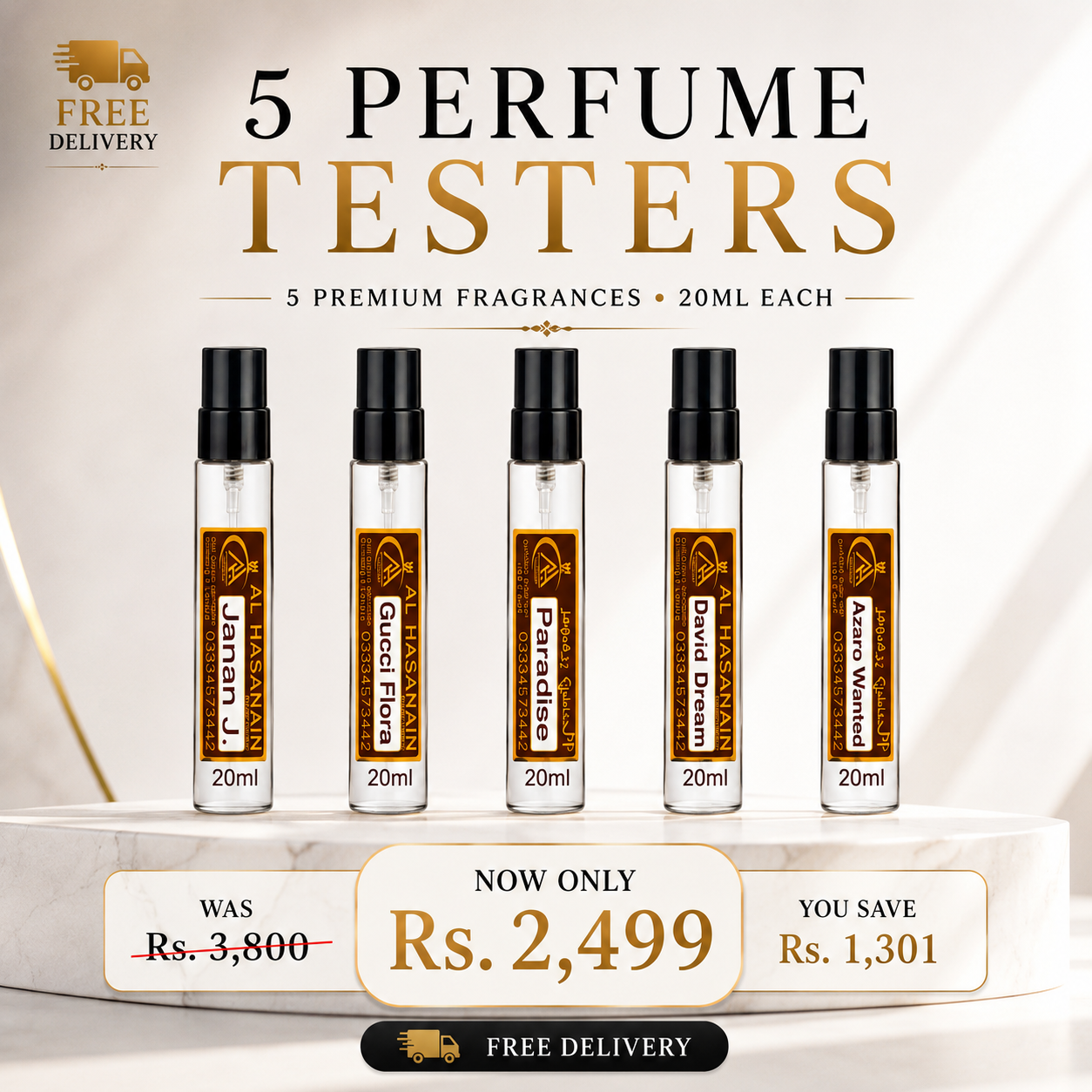 5X 20ML TESTER