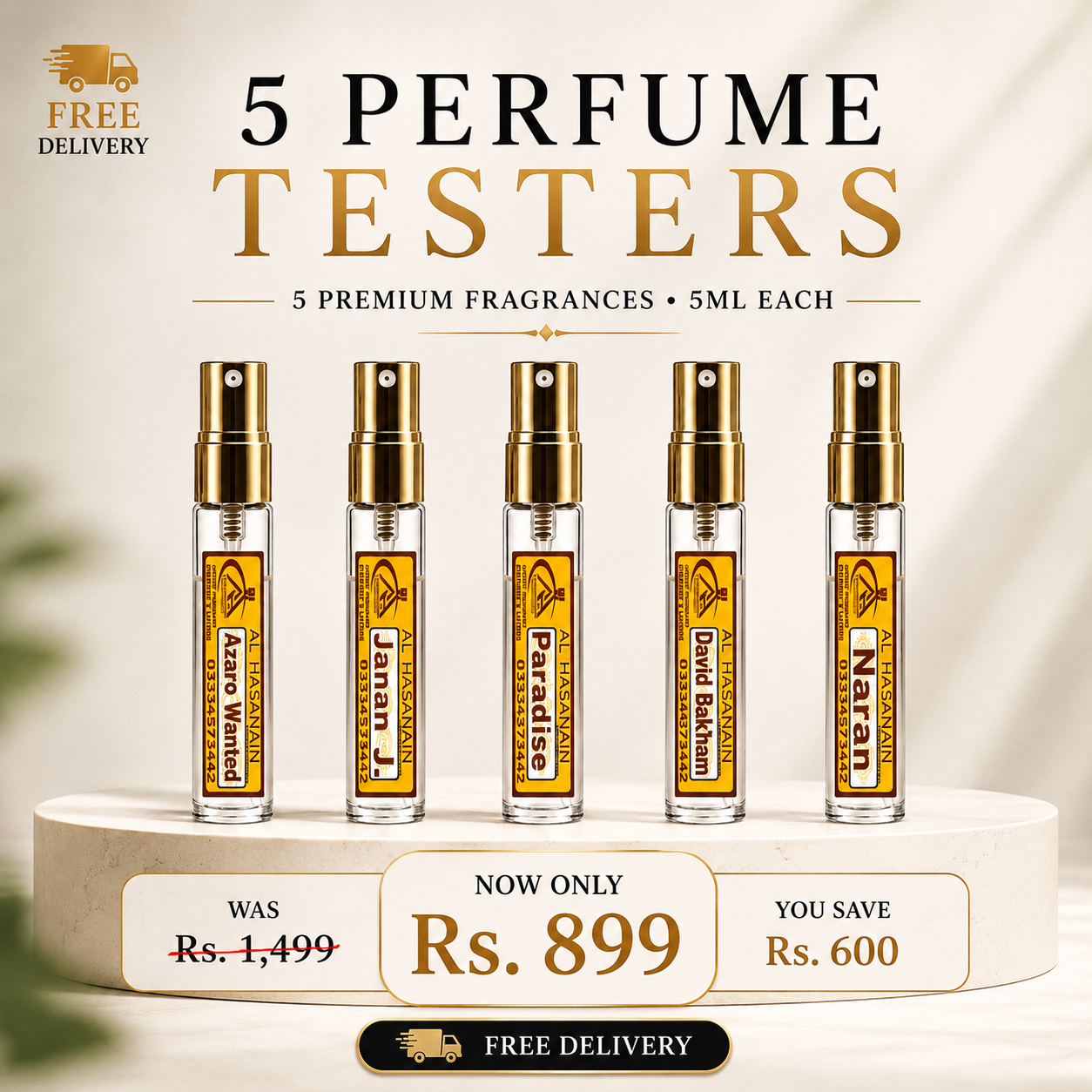 5X 5ML TESTER